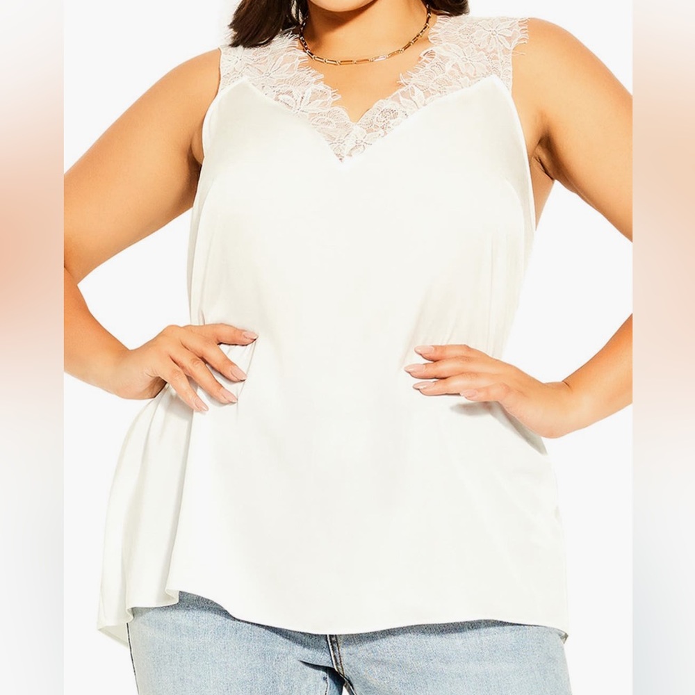 City Chic Lace Strap camisole